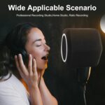 Professional Microphone Isolation Ball with 2-Layered Pop Filter, High Density Foam Great Noise Cancellation - Image 7