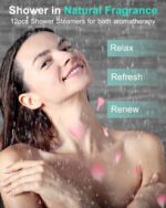 Shower Steamers Aromatherapy-12pcs Essential Oil Shower Bombs, Self Care Christmas Gifts Stocking Stuffers for Women, Relaxation Gifts for Women and Men (Blue) - Image 3