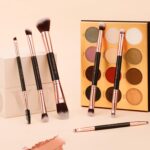 Docolor Double Sided Makeup Brushes, 6Pcs Double Ended Eyeshadow Brush Set Professional Eye Makeup Brushes Set Foundation Eyeshadow Blending Eyebrow Travel Make Up Brushes Kits - Image 3