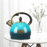 3Quart Whistling Tea Kettle Classic Teapot Stainless Steel Teakettle with Cool Grip for Stovetop - Image 4