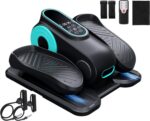 Under Desk Elliptical Machine,Electric Elliptical Leg Exerciser for Seniors with 12 Adjustable, Portable Quiet Elliptical Exercise Machine, Seated Pedal Exerciser with Resistance Band Quiet & Portable - Image 2