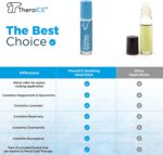 TheraICE Soothing Head Stick 10 ml (.33-Oz) Essential Oil Roll on Aromatherapy: Peppermint, Spearmint, Lavender, Chamomile, Rosemary, Eucalyptus. Metal Roller. USA Made - Image 4