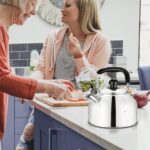 AMFOCUS Tea Kettle Stovetop, Whistling Tea Kettle Pots for Stove Top, 2.64 QT Food Grade Stainless Steel Teakettle Teapot with Cool Grip Folding Handle, Hot Water boiler for Tea, Milk, Coffee - Image 8