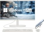 HP 21.5" FHD All-in-One Desktop Computer, 32GB RAM 1.2TB Storage (1TB SSD + 256GB Docking Station Set), Dual-Core Intel Celeron, Windows 11 Pro with Microsoft Office Lifetime Suite, Keyboard & Mouse - Image 2