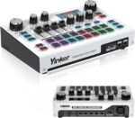 Streaming Audio Mixer, LCD Gaming Audio Mixer Interface, Live Sound Card with Bluetooth, 48V Phantom Power for Live Streaming Podcast, Recording, Gaming - Image 2