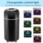 Car Diffuser Humidifier USB Aromatherapy Essential Oil Air Freshener USB Cool Mist Mini Portable Diffuser for Car Home Office Bedroom (Black) - Image 3