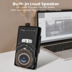 Cassette Player & Recorder with USB Lapel Microphone - USB Player & Portable Tape to MP3 Digital Converter with Headphone Jack, Dual Power (AC/Battery), Retractable Carry Handle - Image 5