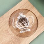 H&D HYALINE & DORA Crystal Teapot Figurine Chinese Collection Ornament Home Office Decor 1.7-Inch - Image 6