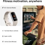 Fitbit Charge 6 Fitness Tracker Smartwatch with Heart Rate, GPS, Health Tools - Fit Bit Smart Watch for Men and Women - Porcelain/Silver Bundle with Cleaning Cloth and Charger - Image 5