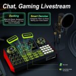 G9 Podcast Equipment Bundle Audio Mixer,All-in-One Sound Board for Live Streaming, Podcast Recording, Phone, PC, Singing, DJ,Gaming, Voice Changer. - Image 5