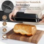 Kikcoin 25 PCS Stackable Baking Pans Set, Non-stick Bakeware Sets with Silicone Handles, 450°F Oven Safe Cookie Sheets for Baking, Easy Release Heavy-duty Baking Sheets Non Stick, Black - Image 5