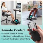 Under Desk Elliptical Machine,Electric Elliptical Leg Exerciser for Seniors with 12 Adjustable, Portable Quiet Elliptical Exercise Machine, Seated Pedal Exerciser with Resistance Band Quiet & Portable - Image 7