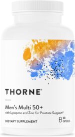THORNE - Men's Multi 50+ - Comprehensive Daily Multivitamin with Vitamins A, B6, B12, C, D, E, Zinc & More - Support Heart, Brain, Prostate, Muscle & Immune Health* - 180 Capsules - Image 2