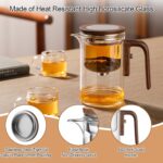 Enchanti Tea Pot, Glass Teapot with Removable Infuser, Magnetic Loose Leaf Tea Steeper, Magic Witchcraft Tea Pot with Strainer for Water Separation, Gift Package, 27oz/800ml - Image 4