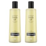 Neutrogena Body Oil Light Sesame Formula, Twin Pack of 16 fl oz, Radiant Glow Moisturizer for Dry Skin, Bath & Shower Oil For Smooth and Hydrated Skin - Image 2