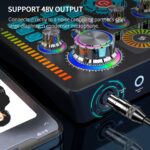 Q7 Podcast Equipment Bundle for 2,DJ Mixer with BM800 Podcast Microphone Bundle Studio Condenser Microphone Perfect for Podcasting, Recording, Singing, TikTok Live Vlog,Streaming and Gaming - Image 8