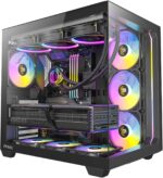 Antec C5 ARGB, 7 x 120mm ARGB PWM Fans Included, Up to 10 Fans Simultaneously, Type-C 3.2 Gen 2 Port, Seamless Tempered Glass Front & Side Panels, 360mm Radiator Support, Mid-Tower ATX PC Case - Image 2
