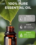 InnoGear Aromatherapy Diffuser & 8 Essential Oils Set, 300ml Premium 5-in-1 Ultrasonic Essential Oil Diffusers Scent Humidifier Aroma Diffuser Vaporizer Auto-Off Timer for Room Office Home, Yellow - Image 7