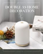 Essential Oil Diffuser,110ML Diffusers for Essential Oils Large Room, Ceramic Diffusers Decorative Ultrasonic Defuzzer, Ideal for Aesthetic Home,Dorm Décor, Yoga,White - Image 6