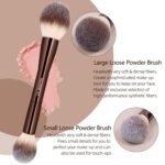 MAANGE 20 Pcs Makeup Brushes with Gift Box, Double-End Multi-functional Makeup Brushes for Blending Liquid Powder Concealer Cream Blush Buffe,CoffeeBrown - Image 5