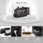 Train Diffuser 300ml, Aromatherapy Diffuser Cool Mist Ultrasonic Aroma Train Diffuser with Remote Control 2 Light 2 Mist Mode Auto Shut-Off for Bedroom Office Hotel(Black) - Image 8