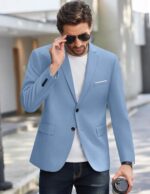 COOFANDY Mens Causal Blazer Two Button Suit Jackets Lightweight Slim Fit Sports Coats - Image 5
