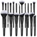 Bueart Design 19Pcs ULTRA SOFT Black labeled DENSE HAIR Makeup Brushes set Contains large powder Flat Foundation Ultimate Blending Make up Brush set Blush Face Brush Concealers contour Eyeshadow - Image 2