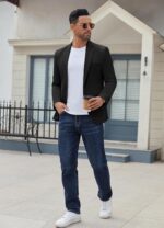 COOFANDY Men's Casual Blazer Regular Fit Lightweight Two Button Sport Coat Suit Jacket - Image 6