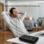 Cassette Player & Recorder with USB Lapel Microphone - USB Player & Portable Tape to MP3 Digital Converter with Headphone Jack, Dual Power (AC/Battery), Retractable Carry Handle - Image 7
