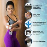 Roscoe Medical TENS Unit and EMS Muscle Stimulator - 4-Channel OTC TENS Machine for Back Pain Relief, Lower Back Pain Relief, Neck Pain, Includes Case, Pain Relief, Muscle Recovery - Image 5
