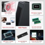 Beelink SER5 Pro Mini PC, AMD Ryzen 5 5500U(7nm, 6C/12T) up to 4.0GHz, Mini Computer 16GB DDR4 RAM 500GB NVME SSD, Micro PC 4K@60Hz Triple Display, Mini Gaming Computer WiFi6/BT5.2/HTPC - Image 3