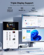 GEEKOM Air12 Mini PC with Intel Alder Lake N95, 16GB DDR5 512GB NVMe SSD Mini Desktop Computer, 4K Triple Display via HDMI 2.0+MiniDP 1.4+USB-C, SD Slot, WiFi 6, Gigabit LAN, VESA for Home&Office - Image 8