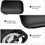 Compatible with TIMMKOO Q5 MP3 Player Case, Lamshaw Hard Shell Travel and Storage Case Carrying Case Compatible with TIMMKOO Q3E 4.0" MP3 Player / Q5 4.0", Q8 MP3 Player (Black) - Image 3