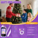 Kids Smart Phone Toys for Girls,Christmas Birthday Gifts for Girls Age 3-10 Kids Cell Phone Toys with 2.8" Touchscreen 20 Learning Games Dual Camera Music Player, 8G SD Card - Image 8