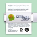 Migrastil Migraine Stick Rollon - Fast Cooling Comfort for Your Head. Aromatherapy with Peppermint & Other Essential Oils. Metal Roller. Made in USA by Basic Vigor - Image 3
