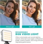 Movo iVlogger-PRO Vlogging Kit with Full Tripod for iPhone/Android - USB-C/Lightning YouTube Starter Kit for Content Creators - Accessories: Phone Tripod, Phone Mount, RGB Light and VXR10 Shotgun Mic - Image 5