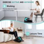 Under Desk Elliptical Machine,Electric Elliptical Leg Exerciser for Seniors with 12 Adjustable, Portable Quiet Elliptical Exercise Machine, Seated Pedal Exerciser with Resistance Band Quiet & Portable - Image 8