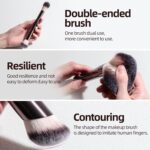 Professional Makeup Brushes BS-MALL With Travel Case - Kabuki Brush Eyeshadow Brush, Concealer Brush, Blush Brush Bronzer & Foundation Brush 20 Pcs, Labeled Daily Use & Versatile Occasions - Image 7