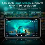 160GB MP3 Player with Bluetooth and WiFi – HiFi Android 13 Music Player for Spotify/Pandora/Audible/YouTube, 4.02" Touchscreen, Built-in Speaker, Supports Play Store (160GB-Black) - Image 8