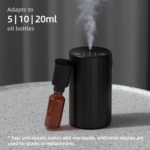 Waterless Essential Oil Diffuser Aromatherapy Scent Diffusers for Home Large Room, Bedroom, Car, Office, Desk, Battery Operated Mini Portable Air Freshener (Black) - Image 4