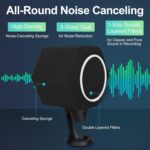 Professional Microphone Isolation Ball with 2-Layered Pop Filter, High Density Foam Great Noise Cancellation - Image 5