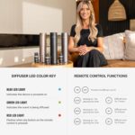 Hotel Collection-Studio Pro Essential Oil Diffuser-600 sq ft Coverage - Portable with Remote-Cold-Air Diffusion Technology-Air Freshener-Black-Works Exclusively with Pro Pod Bottles - Image 5
