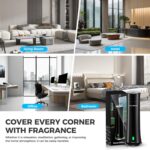 Hotel Scent Diffuser Starter Kit - 1500 Sq Ft Coverage, Hotel Scents Collection, Suitable for Waterless Diffuser Large Room, Contains Five Aromatherapy Essential Oils, Remote Control, Black - Image 8
