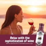 Awards-Winning Non-Alcoholic Wine Alternative – Low-Sugar Organic Malbec with Herbal Anti-Inflammatory Blend, Sulfite-Free, Perfect for Mocktails & Cocktails (4 BPA-Free Bottles, 12 oz Each) - Image 7