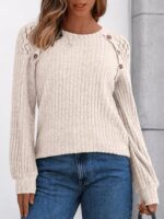 AUTOMET Long Sleeve Shirts Womens Lace Lightweight Sweaters Fall Business Dressy Casual Tops - Image 3