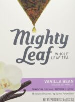 Mighty Leaf Whole Leaf Tea, Vanilla Bean, 15 Tea Bags Individual Pyramid-Style Tea Sachets of Caffeinated Black Tea with Vanilla and Natural Flavors, Delicious Hot or Iced - Image 2