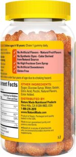 Nature Made Kids First Vitamin C Gummies, Dietary Supplement for Immune Support, 110 Gummies, 110 Day Supply - Image 9