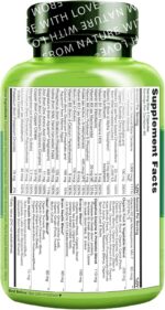 NATURELO Mens Multivitamins - Whole Food Multivitamin for Men with Vitamins, Minerals - 240 Vegetarian Capsules for Energy, Brain, Heart, Eye Health - Image 4