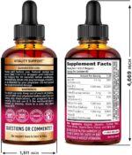 USDA Organic Vitamin B-Complex B5 Pantothenic Acid | B12 Methylcobalamin | B1 Thiamine | B6 Pyridoxine | B7 Biotin | B9 Folic | B3 Niacinamide - B Complex Liquid Drops, Made in USA Supplement, 2fl oz - Image 3