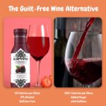 Awards-Winning Non-Alcoholic Wine Alternative – Low-Sugar Organic Malbec with Herbal Anti-Inflammatory Blend, Sulfite-Free, Perfect for Mocktails & Cocktails (4 BPA-Free Bottles, 12 oz Each) - Image 6